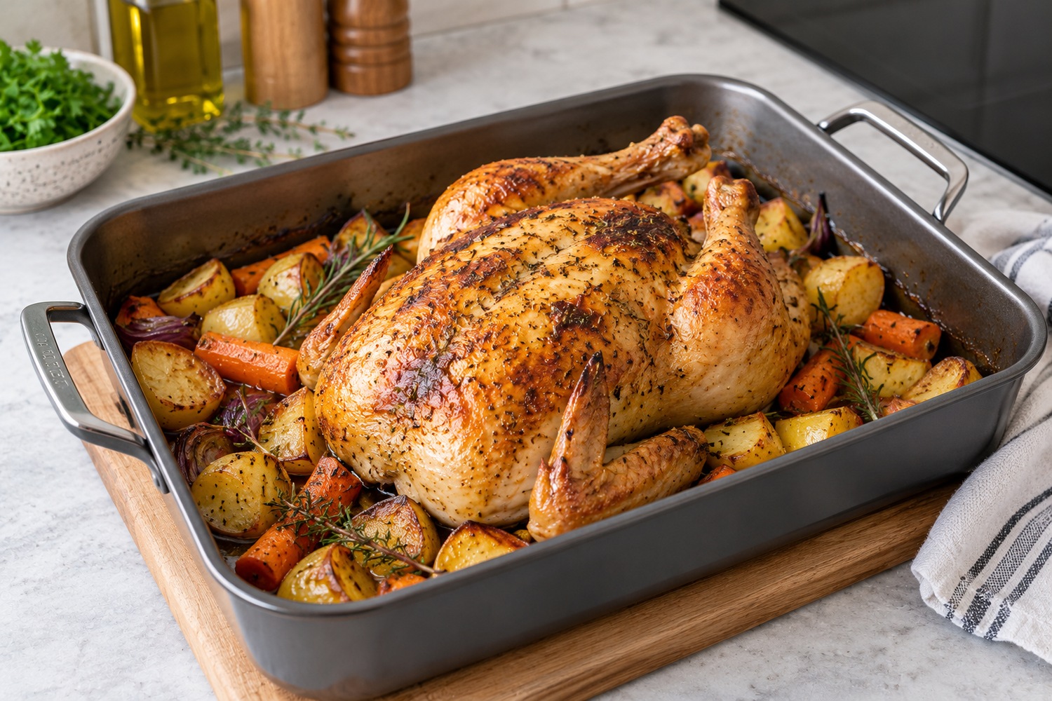 What Size Roasting Tin Do You Need for a 2kg Chicken