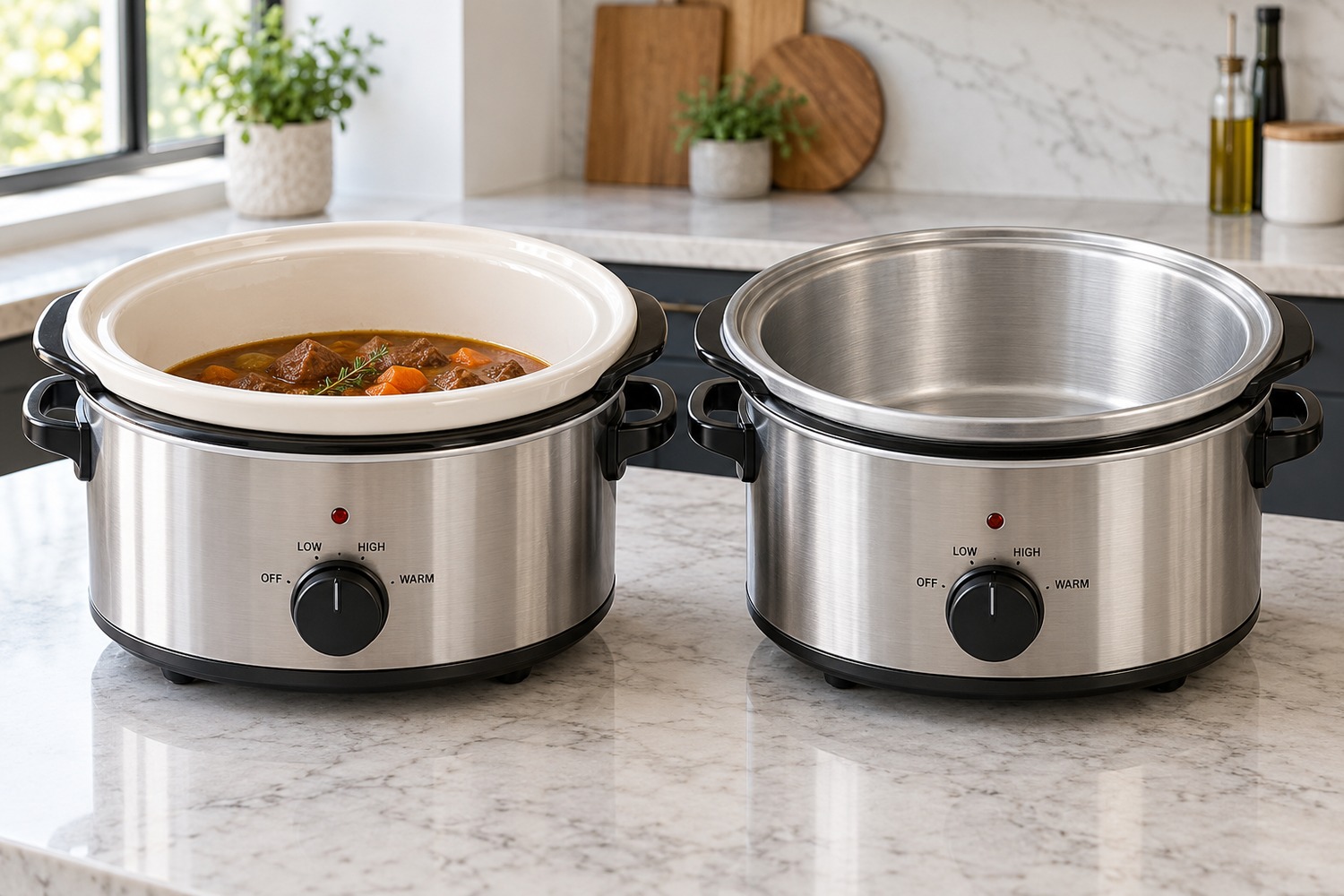 Ceramic vs Aluminium Slow Cooker