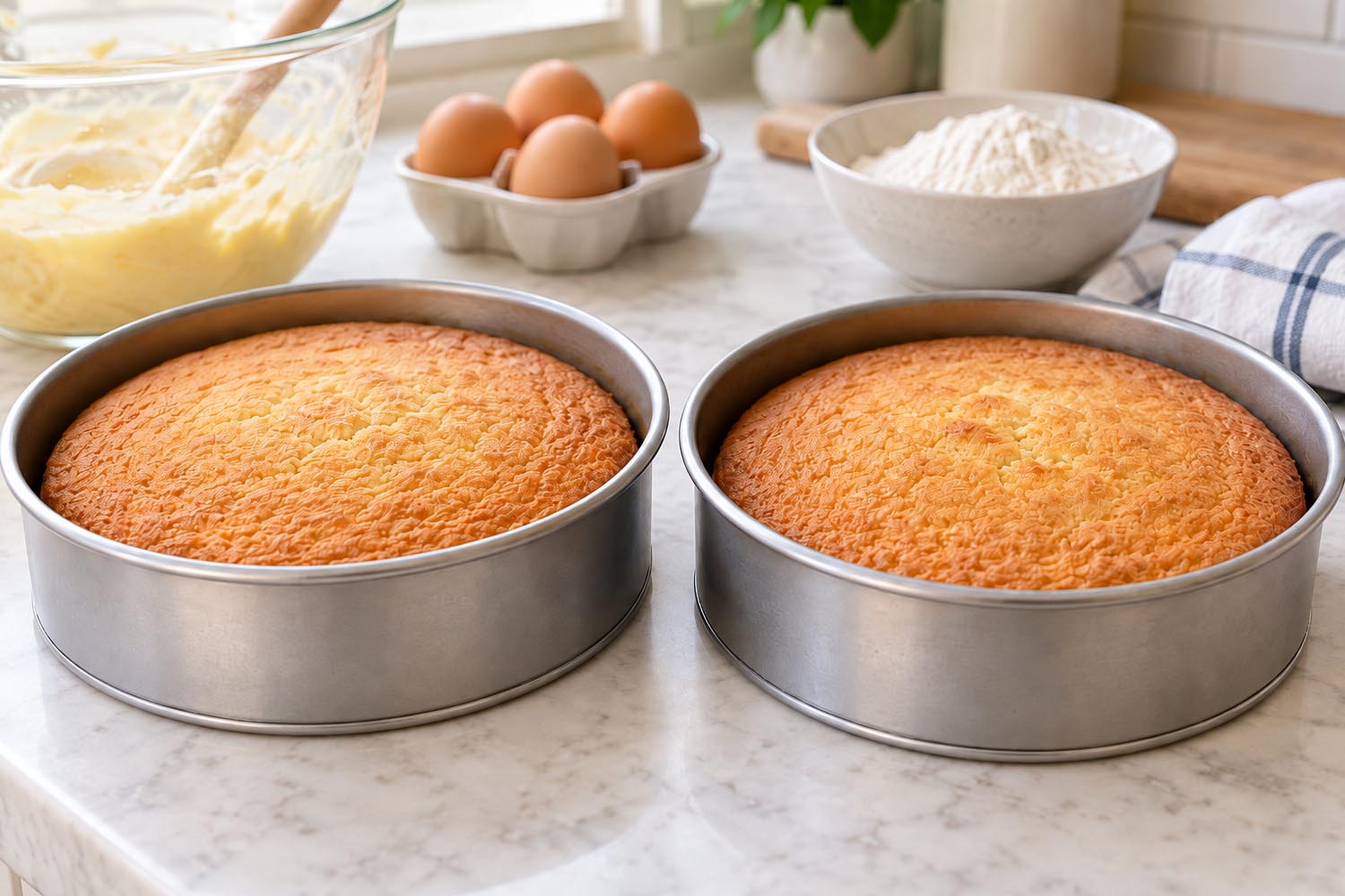 What Size Cake Tins Do You Need for a 6 Egg Victoria Sponge