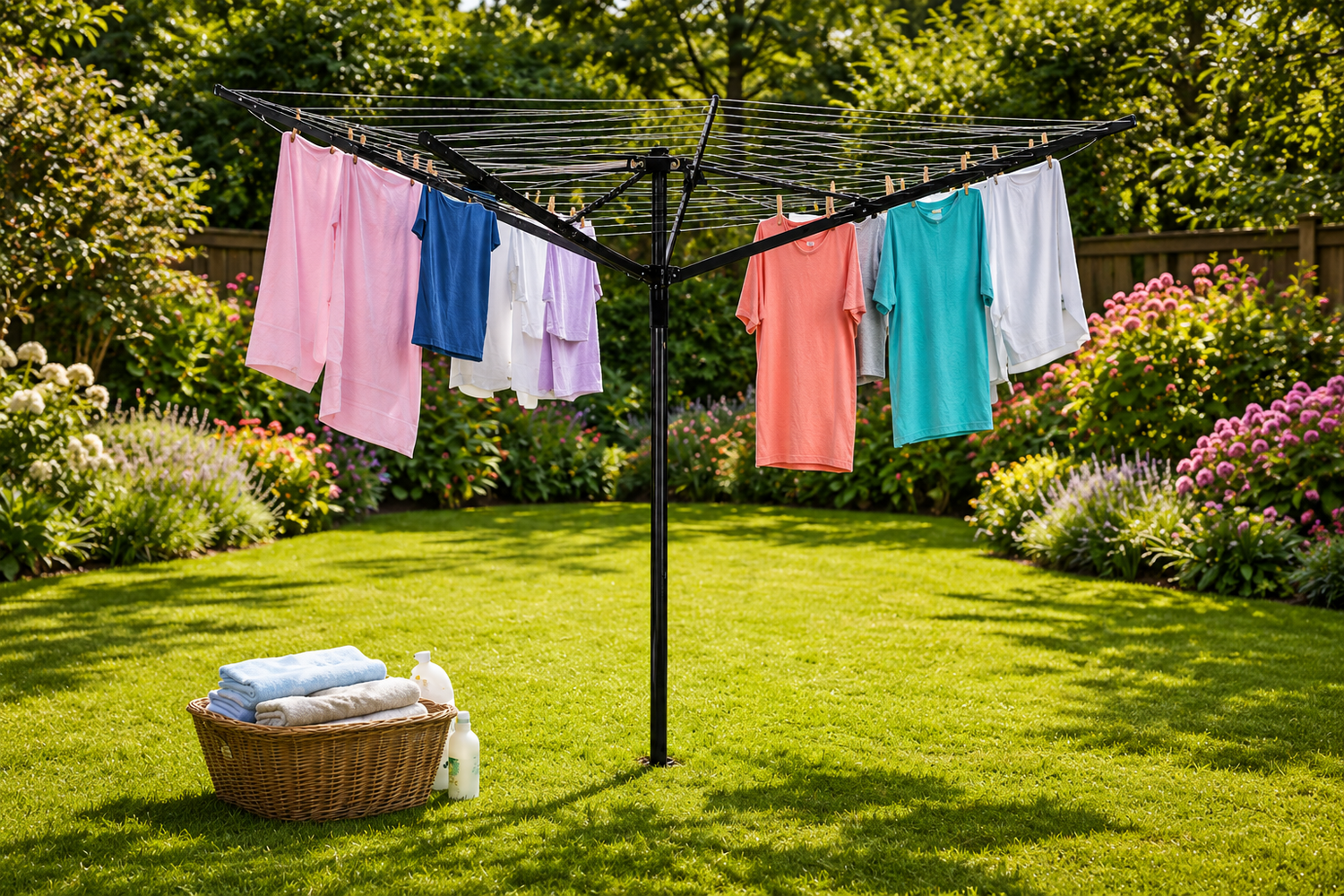 What Size Rotary Washing Line Do You Need for a Family of Four