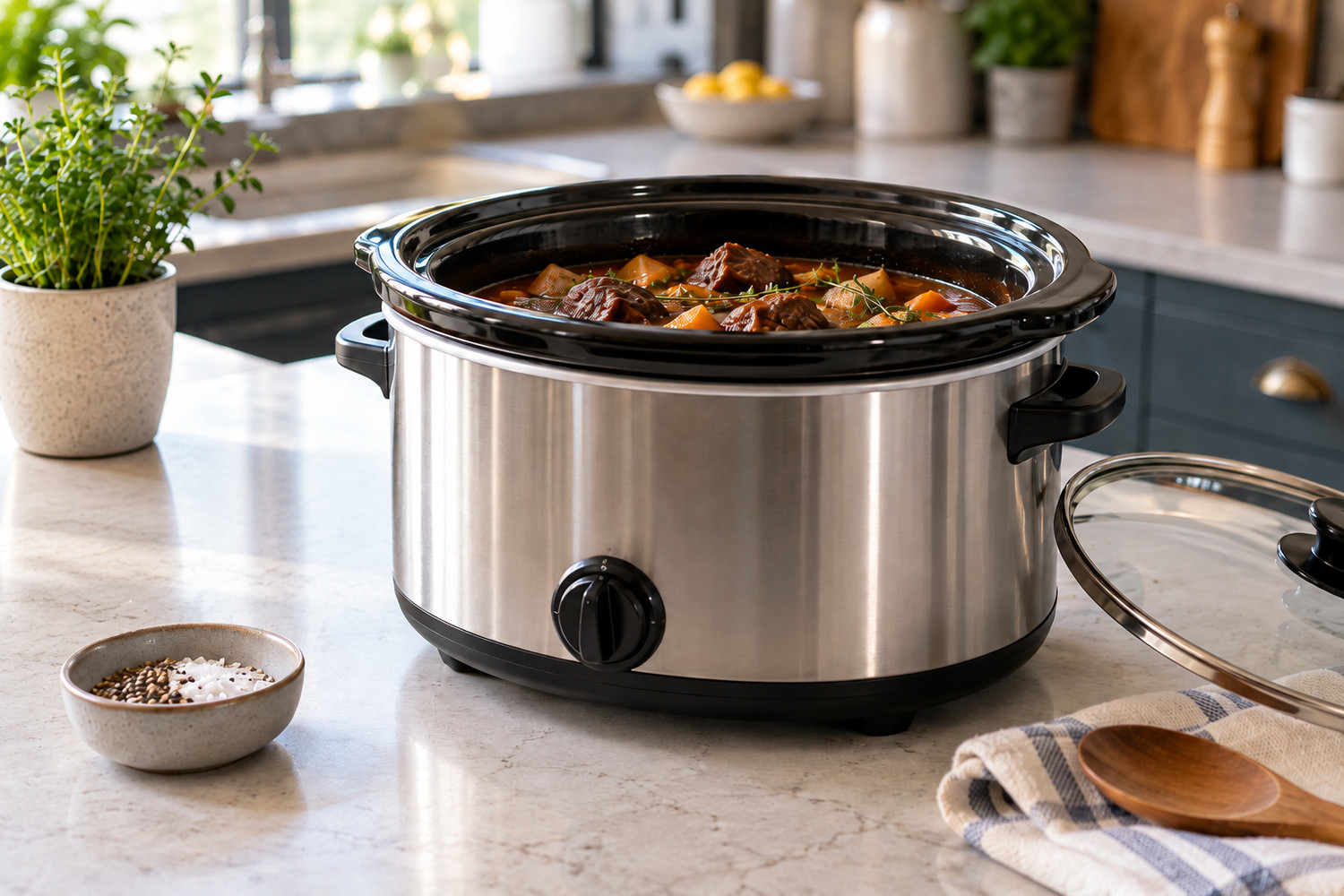 Slow Cooker With Ceramic Pot UK